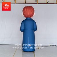 Mascotte de personnage gonflable géant conçu sur mesure pour la publicité extérieure pour les décorations d'événements avec logo publicitaire