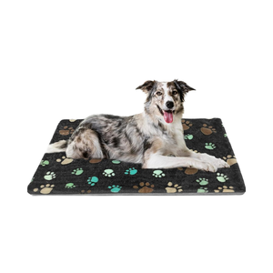 Cama Térmica Inteligente para Perros, 32x20 Pulgadas, Impermeable, de Invierno, Ecológica, de Nailon, con Diseño de Cuerda de Alambre, Funda de Tela Afelpada - Product Image 1