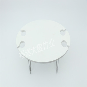 Fujian Dacheng Folding Wine <b>Table</b> Round 4 Glass Holder <b>Outdoor</b> Indoor Coffee <b>Table</b> Modern Minimalist Metal Frame Custom Logo - Product Image 3