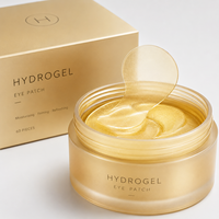Masques rafraîchissants pour les yeux au collagène, peptides de caféine et PDRN, patchs hydrogel pour les yeux, pour les yeux gonflés et les cernes