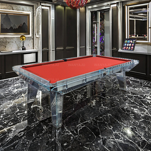 Nhà Máy wanyaju tùy chỉnh kính thông minh bàn bi-a 7ft đồ gỗ ngoài trời đặt kính bi-a trong suốt cho sân thượng - Product Image 2