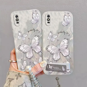 Funda de teléfono con diseño de mariposa elegante y a la moda estilo INS, adecuada para iPhone, Xiaomi y Samsung - Product Image 1