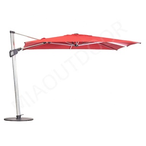 <span class=keywords><strong>Sombrilla</strong></span> de Patio en Cantilever de Aluminio, Diseño Comercial Personalizado, Manivela, Poste <span class=keywords><strong>Lateral</strong></span>, <span class=keywords><strong>para</strong></span> Jardín, Playa, Exteriores - Product Image 1