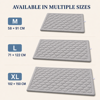 Tapis rafraîchissants rectangulaires durables, auto-refroidissants, lavables, double face, pour toutes les saisons