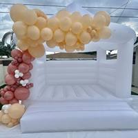 THL anniversaire fête de mariage parque acutico gonflables blancos château gonflable cavalier videur blanc gonflable rebond maison