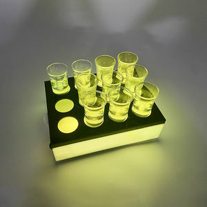 Portavasos Acrílico con Luz LED, Soporte para Bebidas de Bar, Bandeja para Cócteles para Fiestas y KTV, Diseño Novedoso y Estilo Simple - Product Image 2