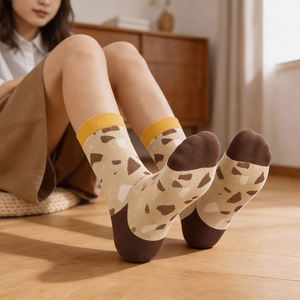 Conjunto de Meias com Estampa de Animais Fofos, Meias de Algodão com Padrão de Desenhos Animados Multicoloridos, Meias para Meninos e Meninas, Mix de Cores, Dropshipping - Product Image 3