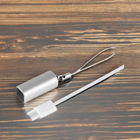 Kabel Data Mini USB Type-C Portabel Pengisian Cepat 3A Kabel Tunggal dengan Gantungan Kunci untuk Perangkat Seluler dan Power Bank Sampel Gratis