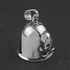 Colgante de Acero Inoxidable 316L Estilo Hip Hop, Motocicletas, Calavera, Campana, Tema Religioso Cristiano, Regalos Unisex, Fiestas, Amuletos, Joyería - Product Image 5