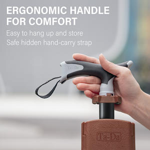 Bastón de Senderismo Plegable Antideslizante Ligero de la Serie Ta-Da1, Asiento de Silla Marrón de 88 cm, para Acampar y Caminar - Product Image 3