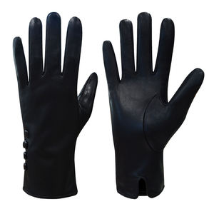 Gants en cuir de mouton à la mode pour femmes, vente en gros, gants en cuir véritable de bonne qualité pour femmes - Product Image 4