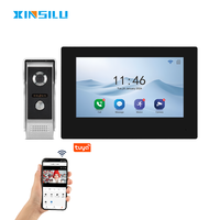 XINSILU Sonnette vidéo interphone bidirectionnelle à écran tactile Ips de haute qualité de 7 pouces avec détection de mouvement et POE