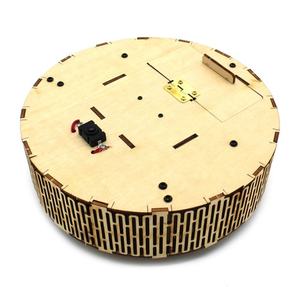 Robot <span class=keywords><strong>aspirateur</strong></span> 3D <span class=keywords><strong>en</strong></span> <span class=keywords><strong>bois</strong></span> à monter soi-même, Kit artisanal alimenté par batterie, construction mécanique, ingénierie, Science, jouets éducatifs - Product Image 4