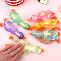 Aurora Duck Squishy Glitter Big Goose Slow Relief Stress Relief Toy Wholesale