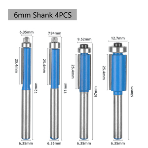 LAVIE 6mm <span class=keywords><strong>1</strong></span>/4 생크 플러시 트림 비트 (베어링 라우터 비트 포함) 목공-C C07016 - Product Image 3