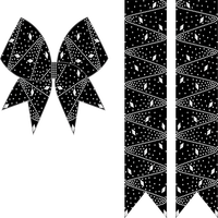 Nouvelle conception de transfert de strass de bande d'arc de Cheer personnalisé en gros