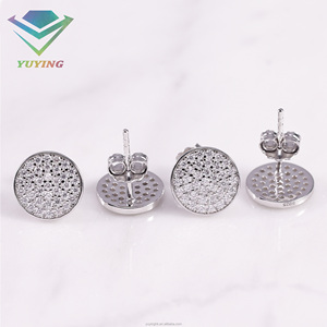 ฮิปฮอป เพชรโมอิสซาไนต์ VVS ชุบทอง เงินแท้ 925 พร้อมใบรับรอง GRA ผ่านการทดสอบเพชร เครื่องประดับแฟชั่น ของขวัญสำหรับผู้หญิง - Product Image 4