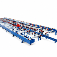 Table de refroidissement pour extrusion d'aluminium 4000T, 130KW, 380V, avec table de déroulement PLC et ligne de convoyage avec tireur pour le marché africain
