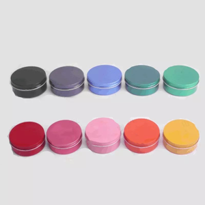 Boîte en métal ronde 16x26mm avec couvercle à vis, impression de surface pour étiquette cosmétique - Product Image 2