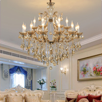 Lustre et lampes suspendues en cristal Maria Theresa, style hôtel, bar, restaurant, éclairage pour salon, salle à manger, décoration