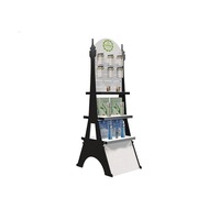 Anpassbarer Eiffelturm-Acryl-Make-up-Displayständer Umweltfreundliches Bodenregal für Parfüm-Kosmetik-Einzelhandelsgeschäft-Promotion