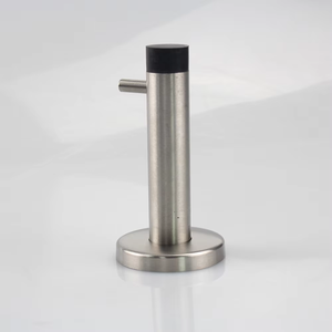 Cabine d'essayage Salle de bain Crochet Support de porte Matériel <span class=keywords><strong>suspendu</strong></span> Tampon en acier inoxydable Butée de porte en caoutchouc - Product Image 3