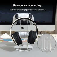 Soporte de Exhibición Transparente para Controladores de Juegos, Compatible con PC, Acrílico de 2 Niveles, para PS4, PS5 y Xbox