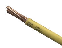Fil de cuivre massif ignifuge ZC-BV 450/750V isolé en PVC, monoconducteur, pour câblage domestique et installation électrique de bâtiments
