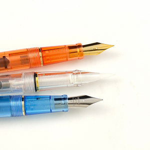 Penna stilografica di riempimento del pistone con pennino diverso trasparente pennino Fine pennarello dorato pennino calligrafia <span class=keywords><strong>Set</strong></span> di penne a pennello morbido - Product Image 4