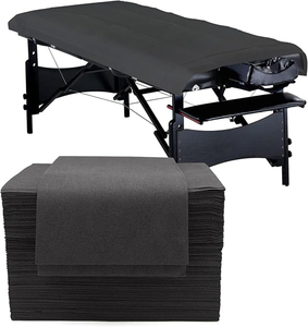 40 X 90 Inch <b>Black</b> Non Woven Disposable Tattoo Bed Sheet Waterproof Polypropylene <b>Table</b> <b>Cover</b> for Tattoo Studio - Product Image 1