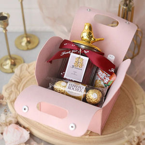 صناديق تغليف حلوى الزفاف من الجلد بتصميم عقدة، أكياس حلوى، هدايا الزفاف للضيوف، تذكارات، ديكورات حفلات الزفاف - Product Image 2