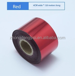 ฟอยล์ปั๊มร้อนสีเงินเมทัลลิก ริบบิ้นเรซิ่นถ่ายโอนความร้อนแบบเงาสีเงิน สำหรับทำโลโก้ - Product Image 2