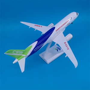 Prototipo <span class=keywords><strong>Comac</strong></span> de 30 cm con Luz LED, <span class=keywords><strong>COMAC</strong></span> C919 1/130, Modelo de Avión de Resina Fundida a Presión con Soporte de Exhibición, Coleccionable - Product Image 6
