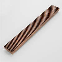 Drain de sol linéaire moderne en or rose, grille de salle de bain, drains de douche