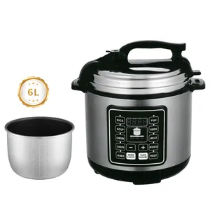 6L Multifunctional Pot Duo Set Non-Stick Cookware 7-In-1 Stainless Steel Solar Electric Pressure Cooker