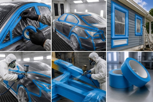 Cinta de Enmascarar Automotriz de Alta Temperatura al por Mayor, Fabricante Chino Económico, Cintas para <span class=keywords><strong>Pintura</strong></span> de Automóviles - Product Image 2