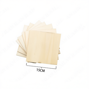 Tavola Quadrata in Legno Ilan 15Cm Spessore 2.5Mm Materiale per Artigianato - Product Image 1