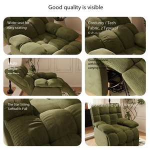Sofá <span class=keywords><strong>Reclinable</strong></span> y Cama Individual - Sillón Nido para Sala de Estar y Dormitorio, Sillón Giratorio Multifuncional Acogedor - Product Image 2