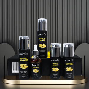 Kit de soins pour la peau pour hommes, huile naturelle OEM, produits de <span class=keywords><strong>soin</strong></span> du <span class=keywords><strong>visage</strong></span>, nettoyant, hydratant, Anti-âge, organique, 20 pièces - Product Image 2