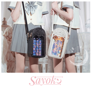 <span class=keywords><strong>Sac</strong></span> à dos bandoulière Ita décontracté pour femme en cuir PU imprimé, avec insert transparent, forme personnalisée, fermeture éclair étanche, idéal pour le cosplay - Product Image 6