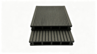 Plancher composite extérieur durable SINKO, directement de l'usine, moderne, antidérapant, à trous carrés et ronds, pour jardin et bord de piscine