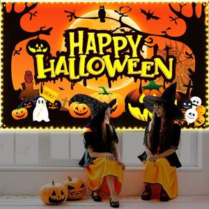 Promotional Cute Happy Halloween Theme Living Room Bedroom Wall Art Decor Banner <b>Flags</b> - Product Image 5