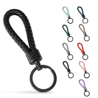 Porte-clés en cuir tissé personnalisé de qualité supérieure pour mercedes-benz skoda Volvo BMW Audi Motorsport M Toyota
