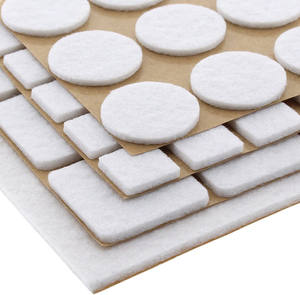 स्वयं चिपकने वाला फर्नीचर महसूस किया ग्लाइडर्स सफेद कुर्सी दृढ़ लकड़ी मंजिल के लिए पैड महसूस किया - Product Image 3