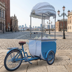 Chariot alimentaire mobile EGO 3 roues, couleur personnalisée, présentoir métallique tendance, transport spécial - Offre Spéciale - Product Image 1