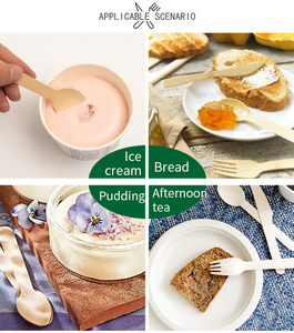 Muỗng Kem Gỗ Bạch Dương Dùng Một Lần Nhỏ 70Mm, 75Mm, 95Mm, 100Mm, 110Mm, 120Mm - Product Image 4