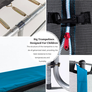 <span class=keywords><strong>Trampoline</strong></span> rond de 8 pieds pour enfants, fabriqué par Big <span class=keywords><strong>Trampoline</strong></span>, avec filet de sécurité pour l'extérieur - Product Image 4