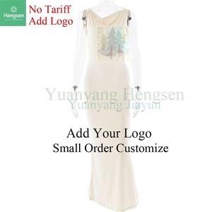 ชุดเดรสสำหรับงานพรอมฤดูร้อนของผู้หญิงชุดเดรสแม็กซี่แบบยืดได้ - Product Image 4