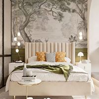 Papier peint personnalisé HD LightLuxury, toile murale non-tissée motif Élan de la jungle tropicale française, tissu mural pour fond de canapé de salon et chambre à coucher
