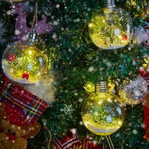 <span class=keywords><strong>Boule</strong></span> lumineuse LED transparente créative DIY <span class=keywords><strong>de</strong></span> haute qualité, faite <span class=keywords><strong>à</strong></span> la main, pour décoration suspendue <span class=keywords><strong>de</strong></span> Noël et d'anniversaire, par TSINYE - Product Image 4